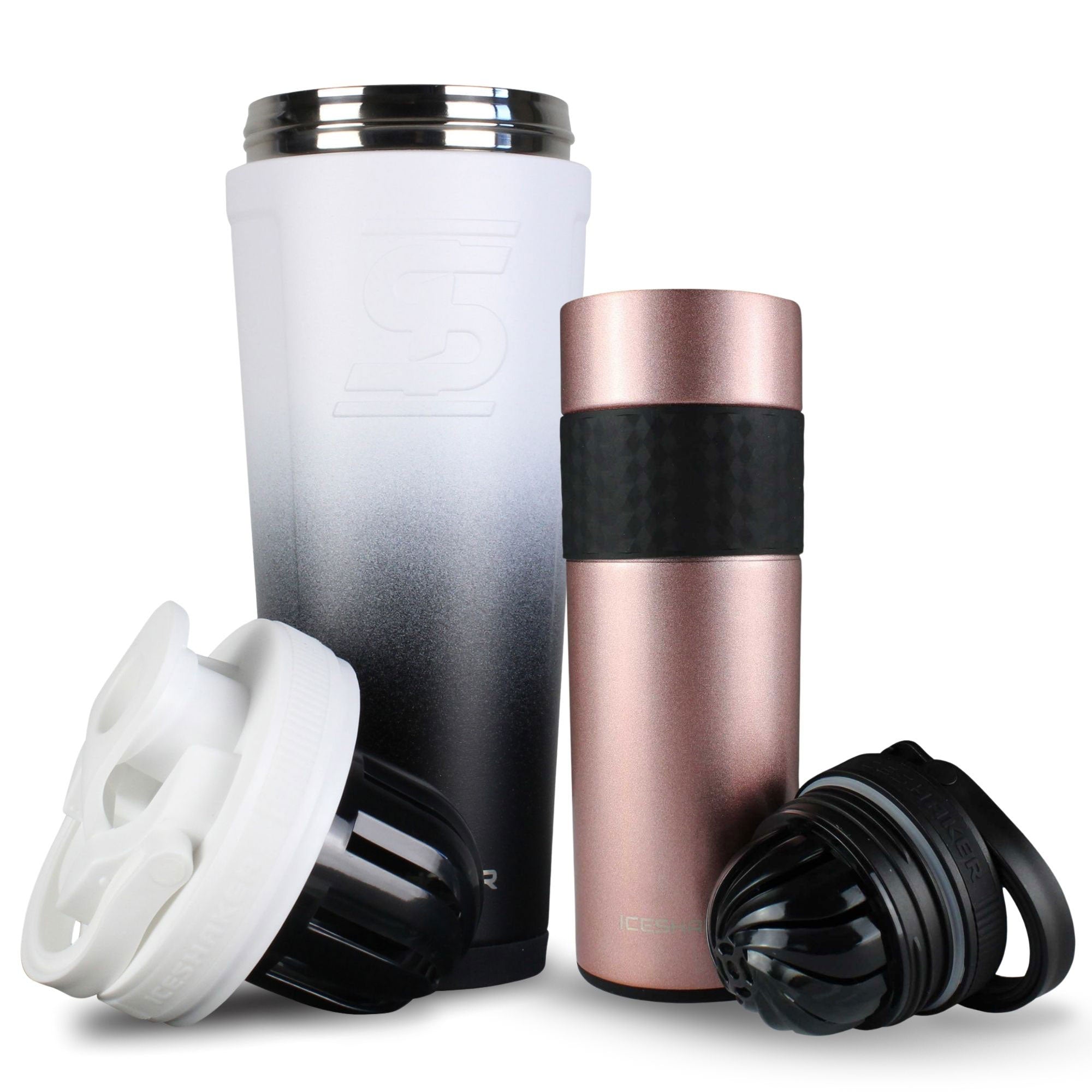 Premium His & Her Protein Shaker Bottle Set - 20oz Leak-Proof Mixing Cups for Gym, Workouts & Post-Training Recovery - BPA-Free Fitness Accessories for Couples