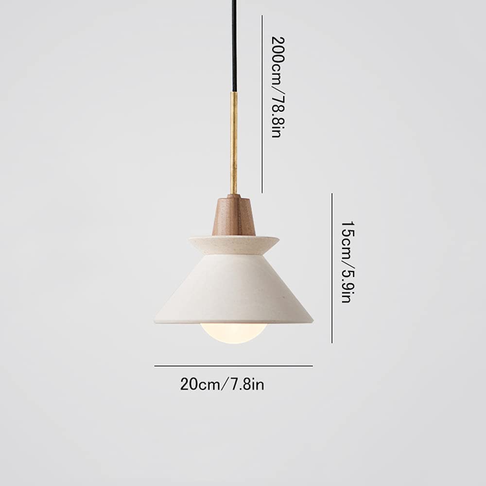 Modern E26 Hanging Pendant Light - Industrial Concrete Mini Chandelier for Kitchen, Dining Room, Bar & Living Room | Nordic Style Home Decor Lighting Fixture | Perfect for Farmhouse, Loft & Industrial Interior Design