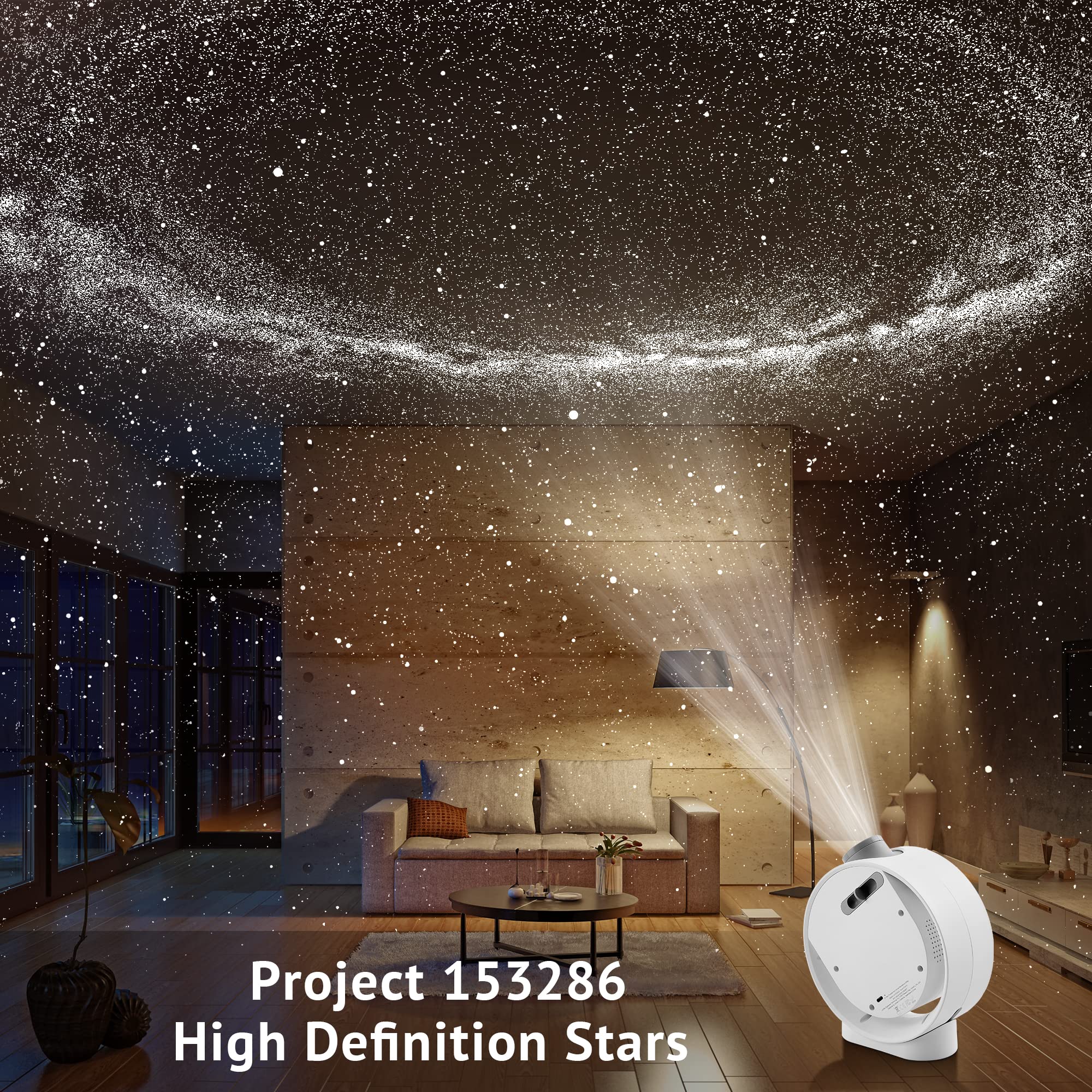 LaView Home Planetarium Star Projector - Ultra Clear Galaxy Night Light with 130 ft² Projection Area, Auto-Off Timer & Remote Control | 6K Discs Included | Perfect for Bedroom Decor, Kids Room, Meditation & Romantic Ambiance | Great Gift for Adults & Children