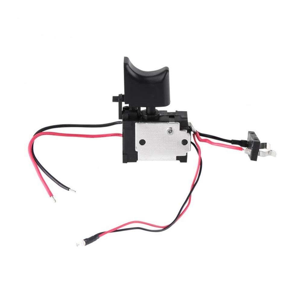 16A Electric Drill Trigger Switch with LED Light - DC 7.2V-24V Power Button for Cordless Tools | Perfect for DIY Projects, Woodworking & Professional Power Tools