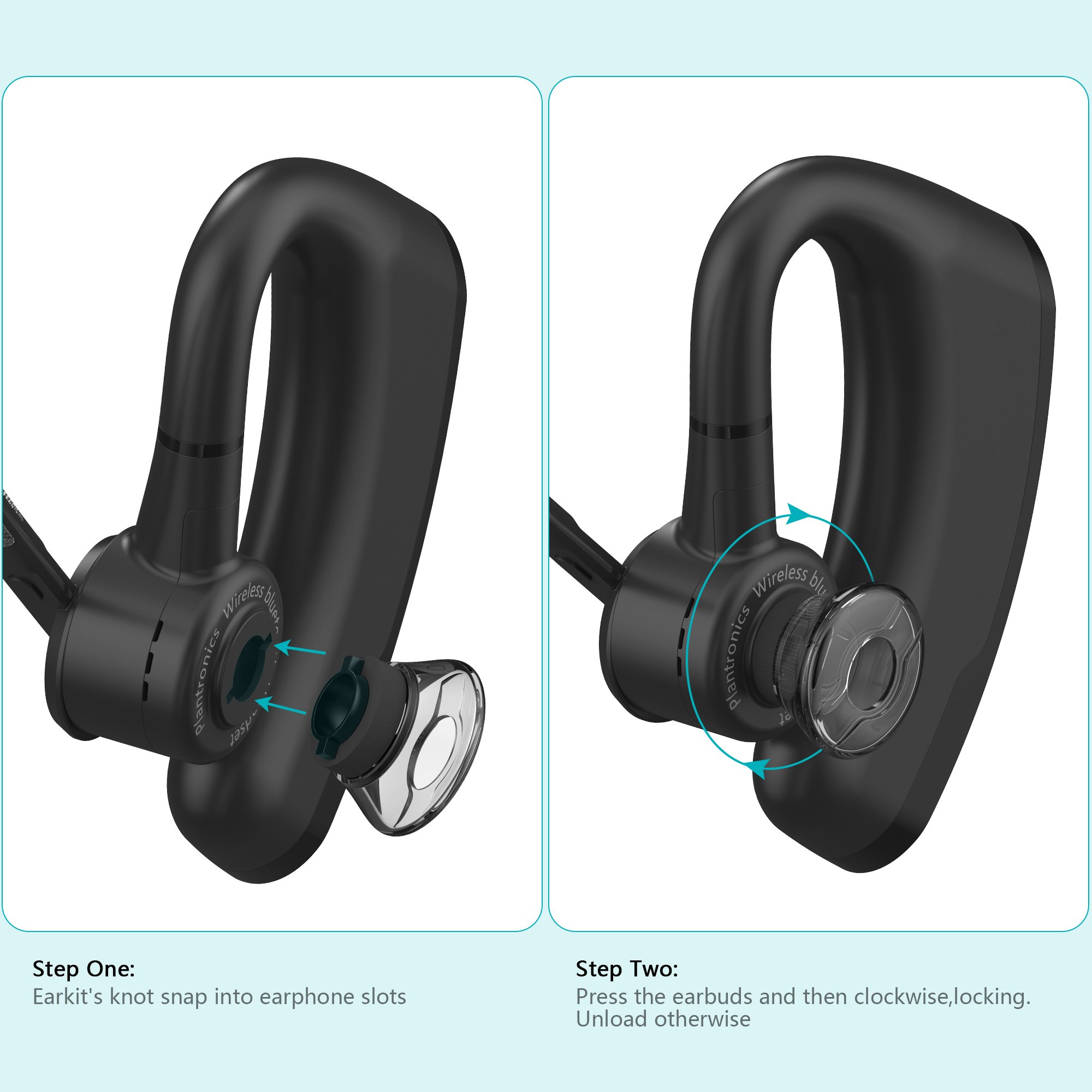 Wiki VALLEY Replacement Eartips for Plantronics Voyager 5200 5220 5210 Headset - Small Size Ear Cushions - Compatible with Voyager Legend & Pro Wireless Headsets - Perfect for Office Calls, Driving, and Remote Work