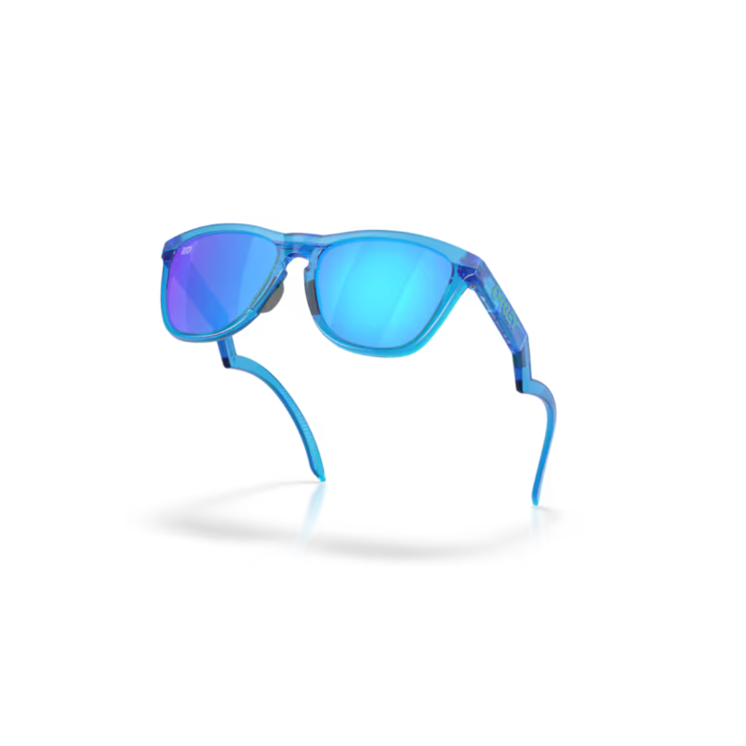 Oakley Frogskins Hybrid Sunglasses - Primary Blue/Cool Grey/Prizm Sapphire Lens (0OO9289 928903) - UV Protection, Lightweight & Stylish for Outdoor Sports, Driving & Everyday Wear