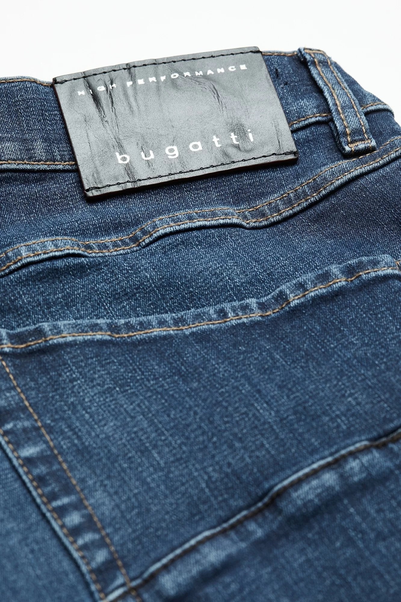 BUGATTI Men's Stone Wash Jeans - Classic Blue Denim Pants for Casual Wear | Perfect for Everyday Outfits, Work & Weekend Style