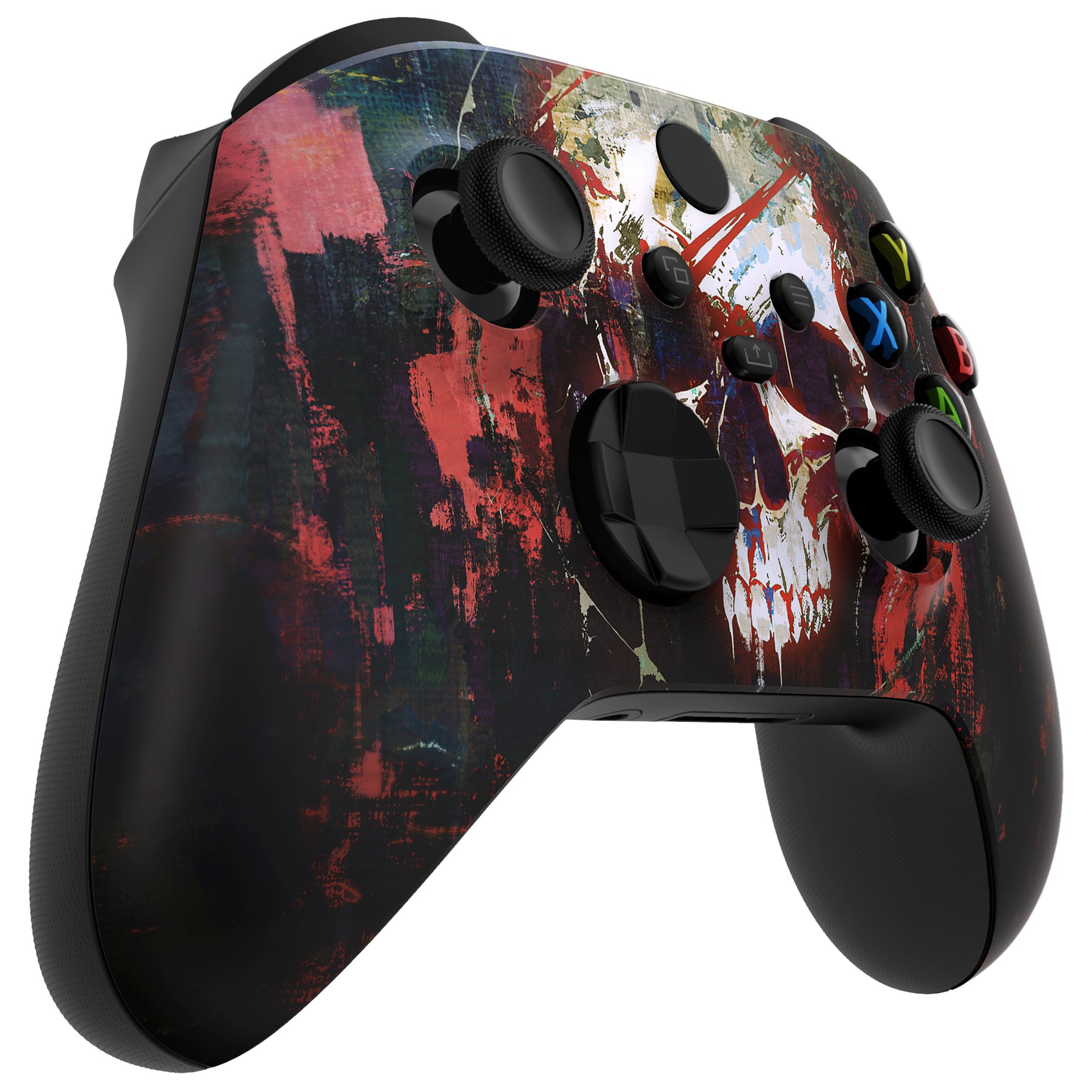 eXtremeRate Phantom Skull Replacement Front Housing Shell for Xbox Series X & S Controller - Custom Gaming Shell with Unique Skull Design for Enhanced Gaming Experience