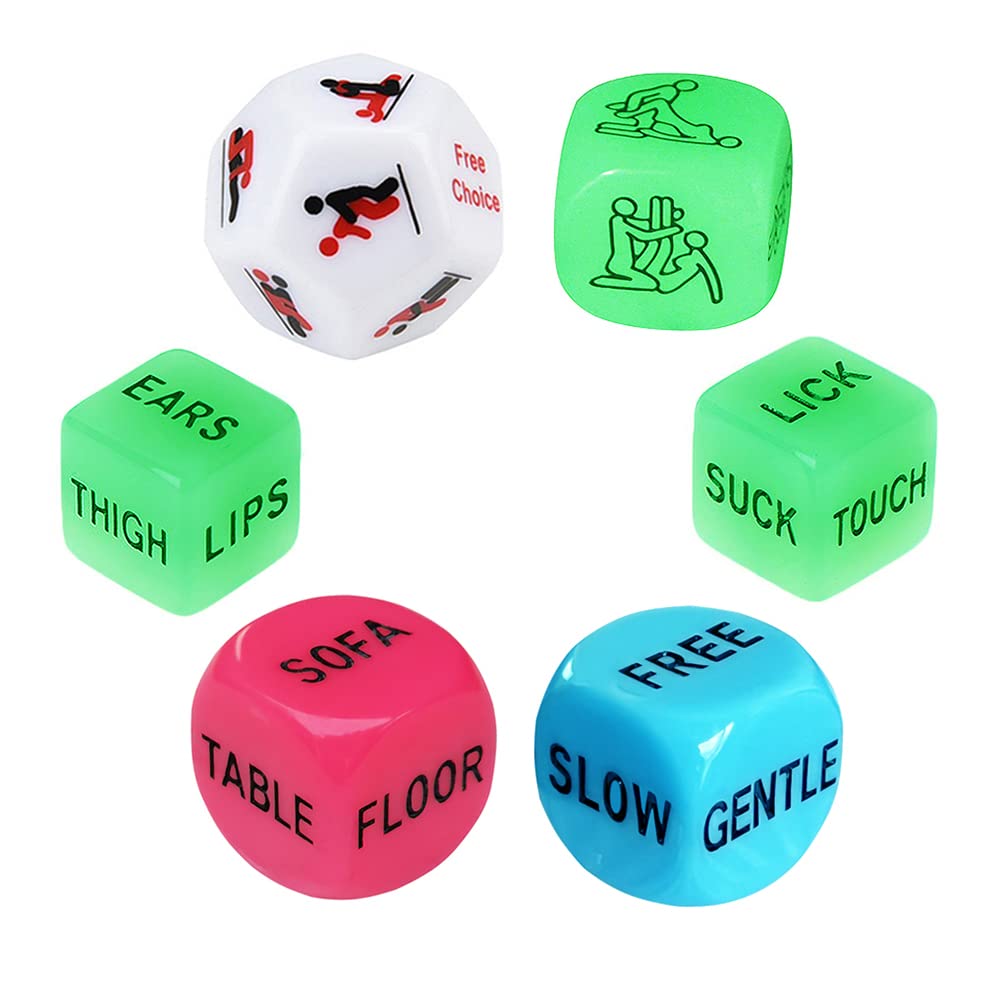 Romantic Role Playing Dice Set for Couples - Fun Valentine's Day, Bachelorette Party, Honeymoon & Anniversary Games - Perfect for Date Nights & Bridal Showers