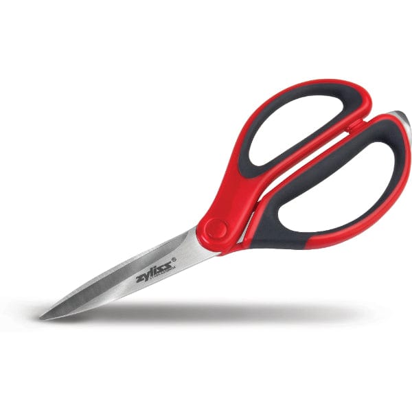 Zyliss Multi-Purpose Household Scissors with Built-in Box Cutter - Perfect for Kitchen, Crafting, and Package Opening