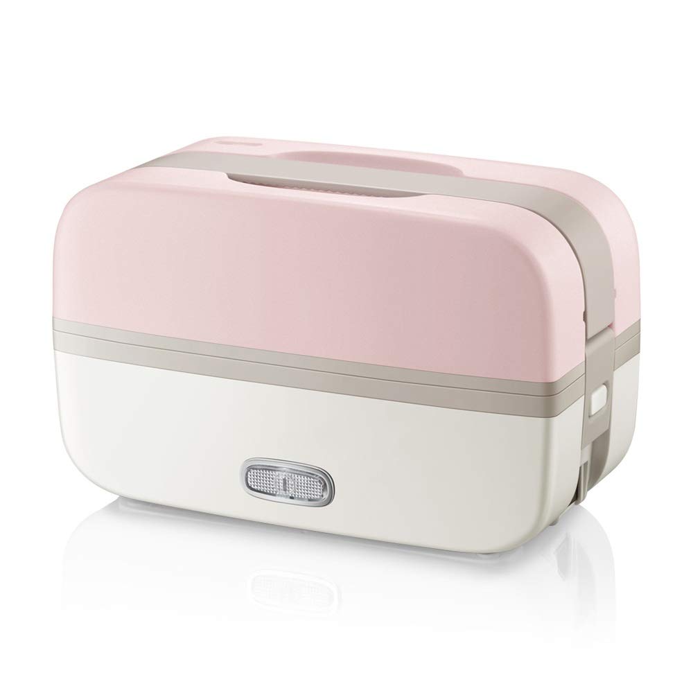 Portable Mini Electric Rice Cooker - Double Layer Heating & Heat Preservation Lunch Box for Office, Travel & Dorm | Fast Cooking & Keep Warm