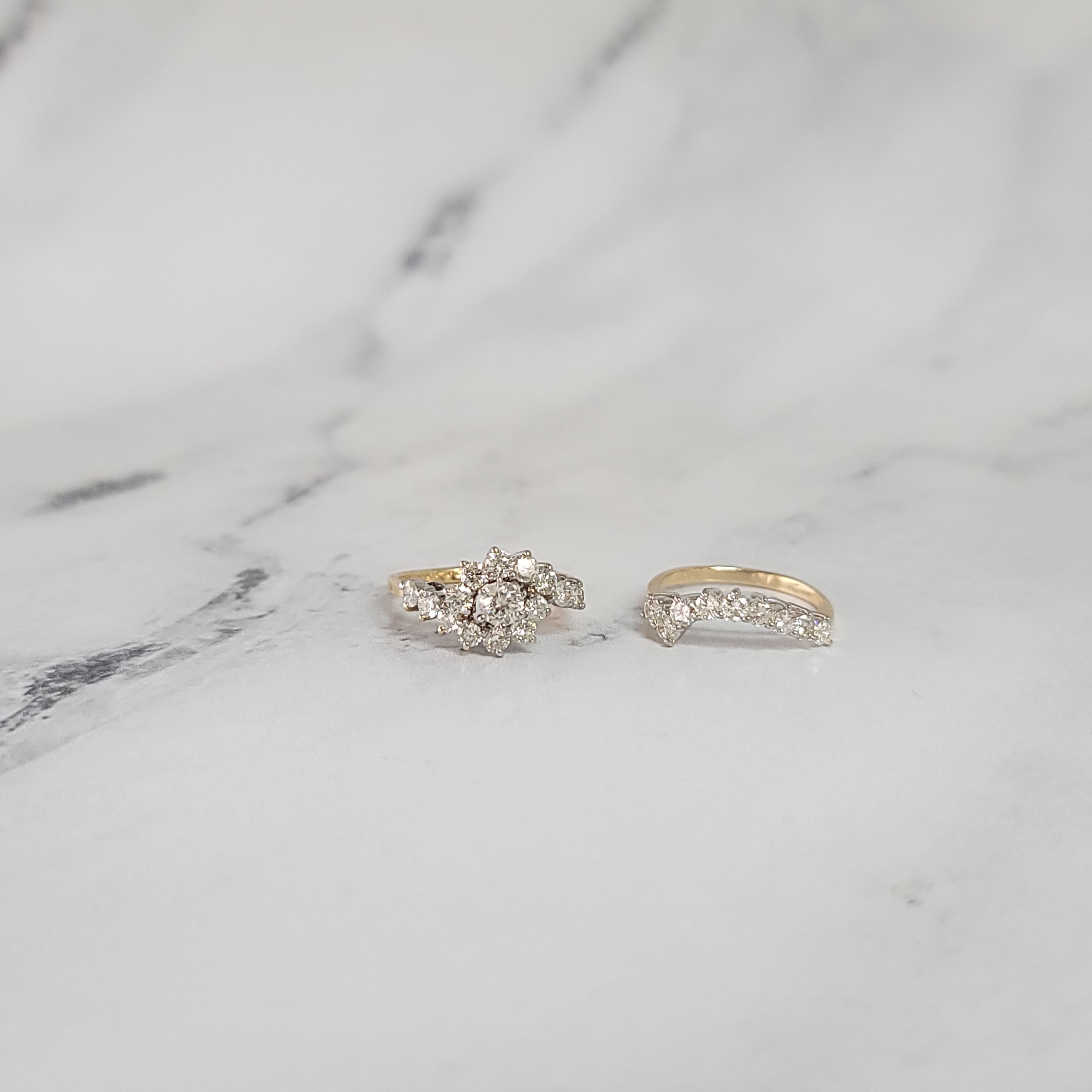 2 Carat Diamond Wedding Ring Set for Women - Elegant Solitaire Engagement & Bridal Jewelry - Perfect for Proposals, Anniversaries & Special Occasions