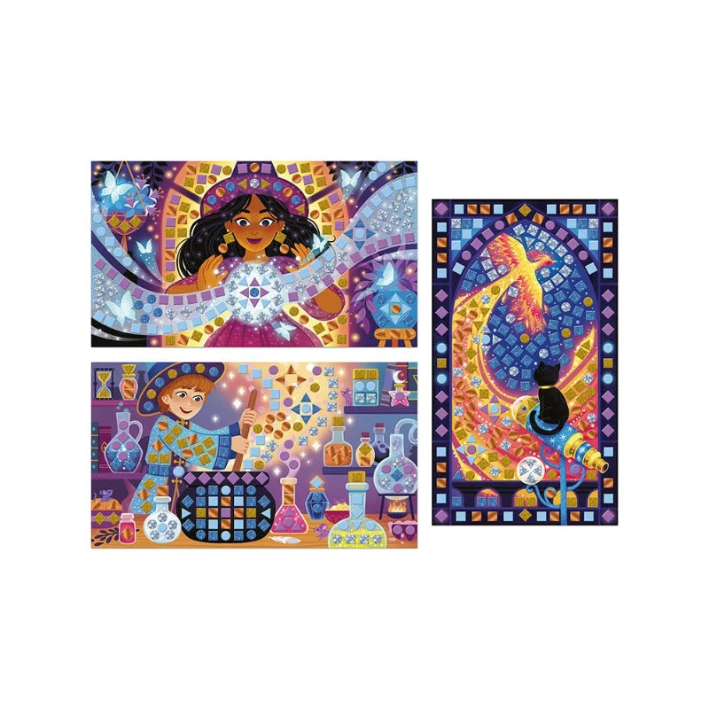 Magic School Mosaic Tiles - DIY Art Craft Kit for Kids & Adults - Perfect for Classroom Projects & Home Decor