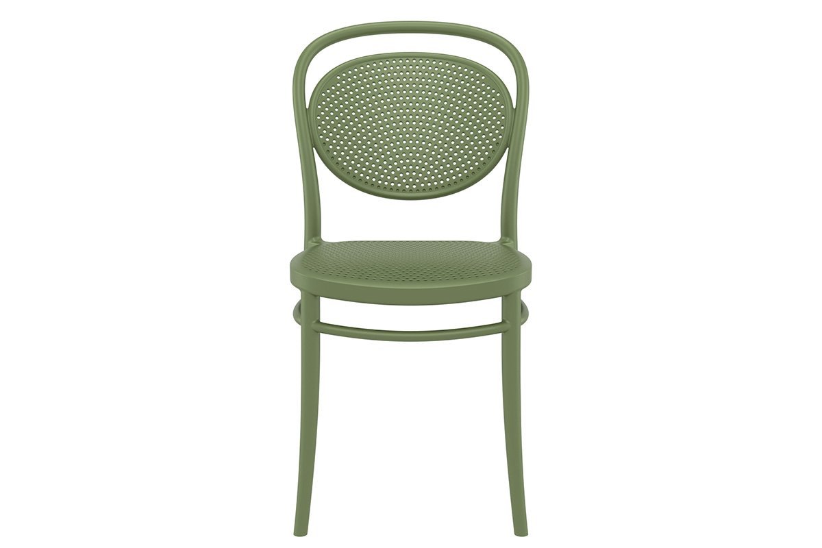 Commercial-Grade Marcel Stacking Chairs for Restaurants, Cafes & Events - Heavy Duty Stackable Dining Chairs for Indoor/Outdoor Use