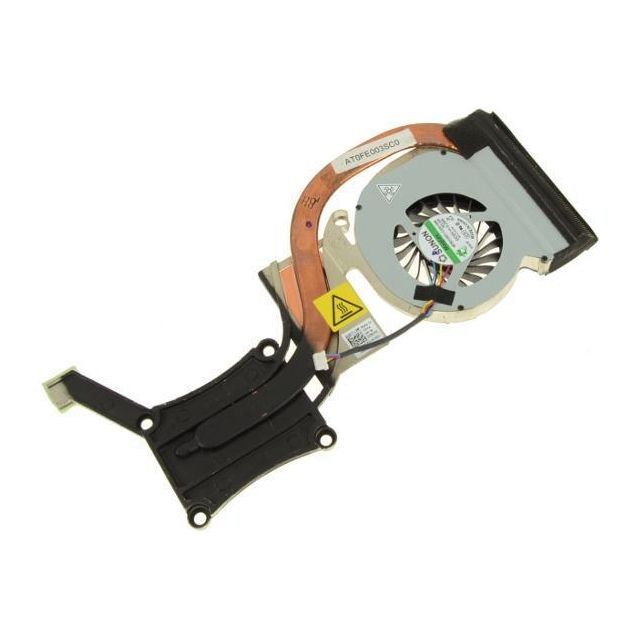 Original Dell Latitude E6420 CPU Fan & Heatsink Assembly for Discrete Nvidia 7MJYV (AT0FE003SC0) - Replacement Cooling Solution for Laptop Overheating Issues