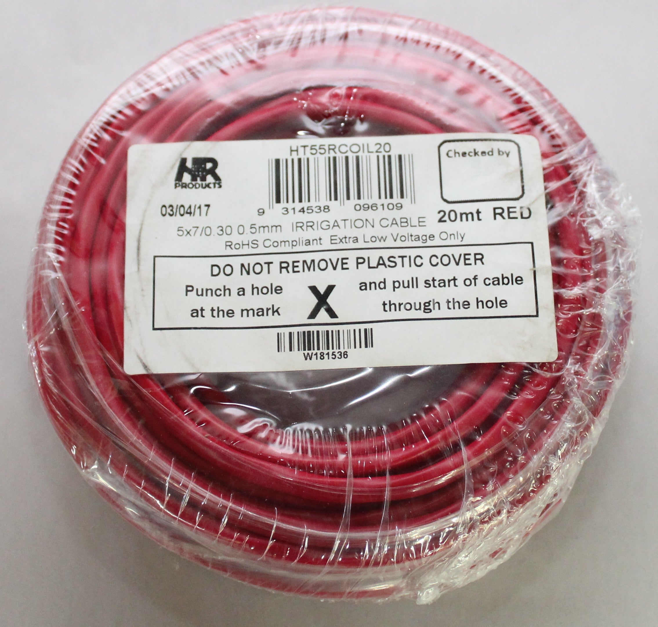 20M 0.5mm² Multi-Core Sheathed Electrical Cable - Flexible Power Cord for Home Appliances, Lighting & DIY Projects | Indoor/Outdoor Use