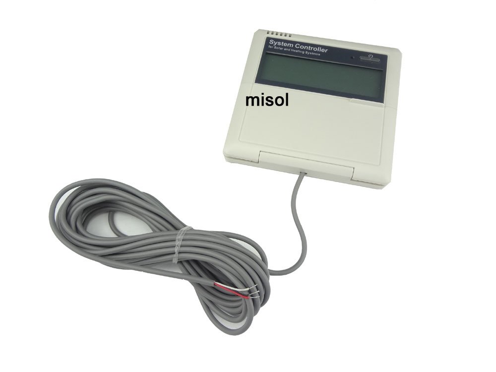 110V Solar Water Heater Controller with 3 Sensors for Split Pressurized Systems | Home & RV Solar Heating Solution | MISOL Brand