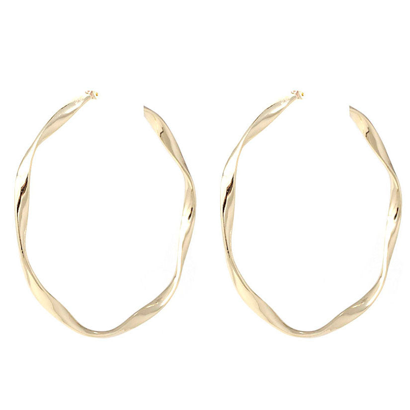 14K Gold Hoop Earrings for Women - Classic Circle Huggie Earrings for Everyday Wear | Perfect for Work, Parties & Gifting