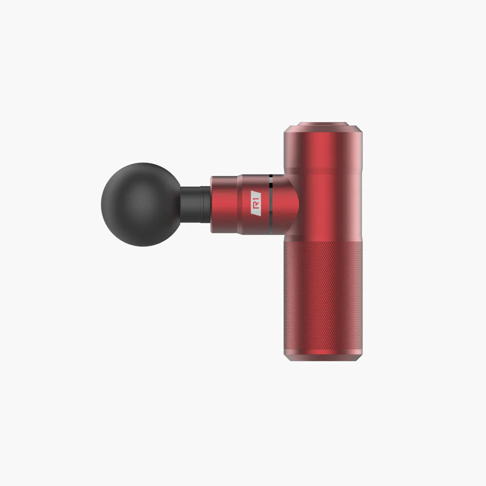 R1™ Percussion Massage Gun - Deep Tissue Muscle Pain Relief, Ruby Red - Portable & Powerful for Athletes, Gym Recovery & Home Use