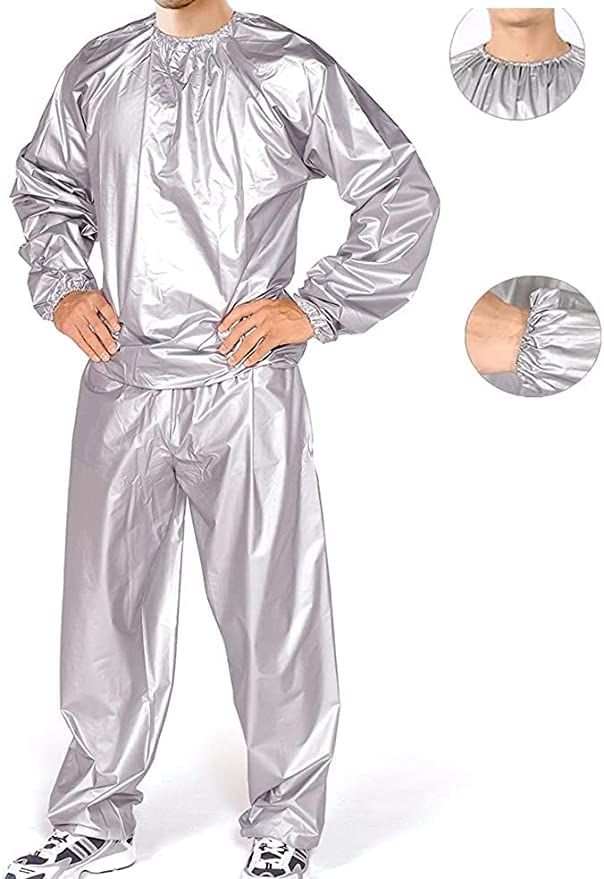 Premium Heavy Duty Sauna Suit for Men & Women - Weight Loss, Exercise & Slimming - Anti-Rip Gym Fitness Workout Sweat Suit for Sauna, Running & Home Training