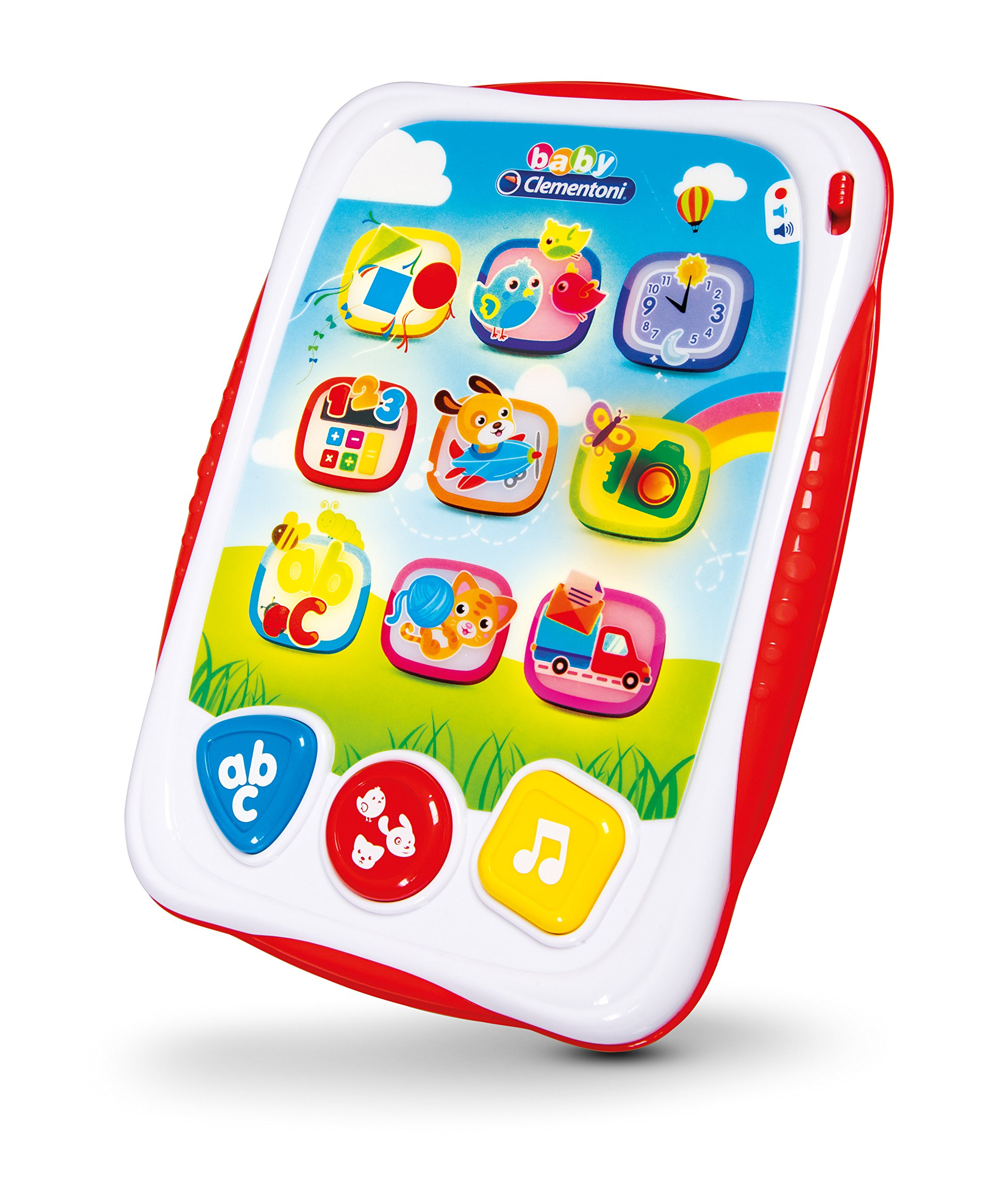 Clementoni 0609006 My First Tablet - Educational Kids Learning Tablet Toy for Toddlers & Preschoolers - Perfect for Early Learning, ABCs, Numbers & Interactive Play at Home or School
