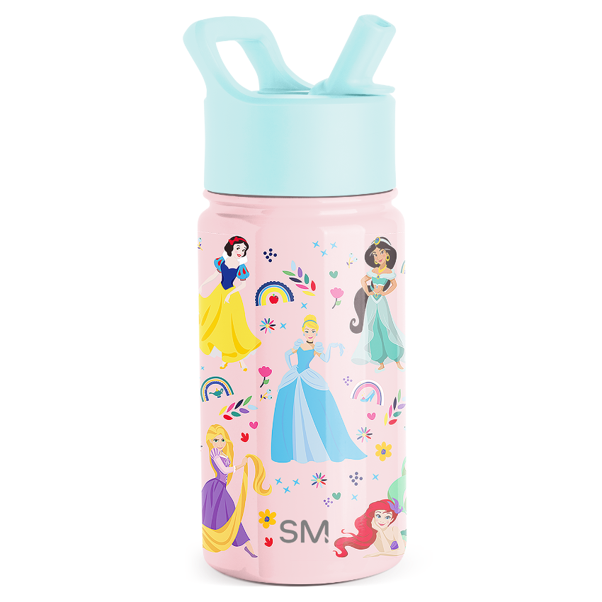 Summit Kids Water Bottle with Straw Lid - BPA Free, Leak Proof, Easy Carry Handle - Perfect for School, Sports & Outdoor Activities
