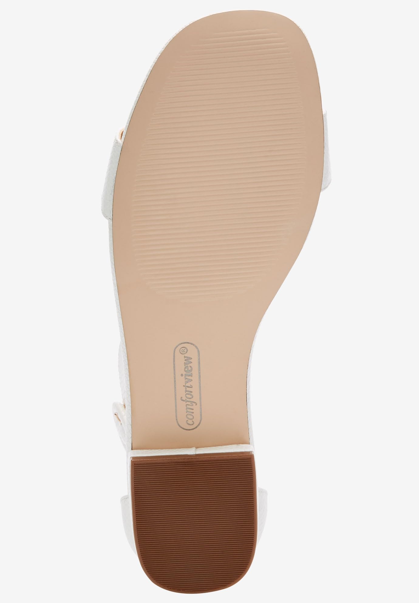 Comfortview Women's Wide Width The Alora Sandal - Comfortable Casual Summer Shoes for Walking, Travel & Beach Outfits