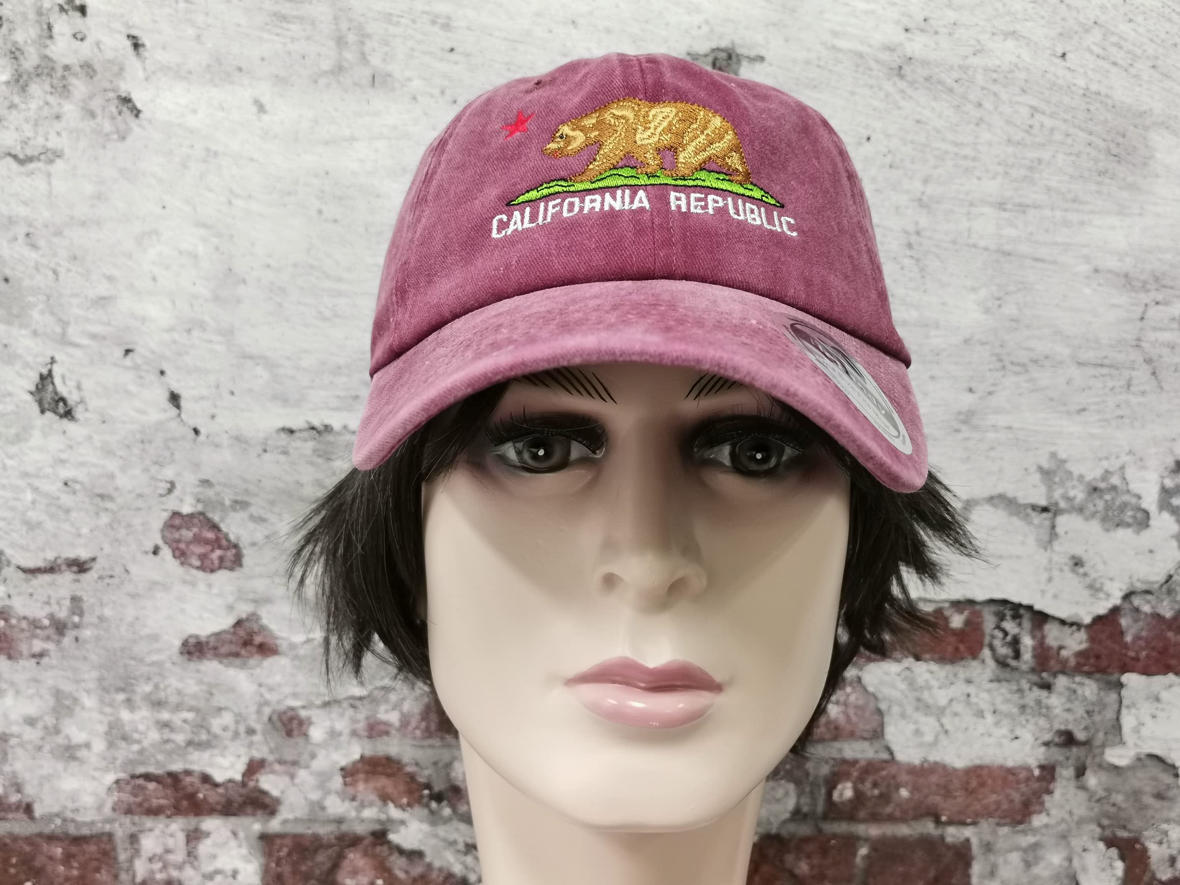 California Bear Embroidered Hats for Outdoor Adventures