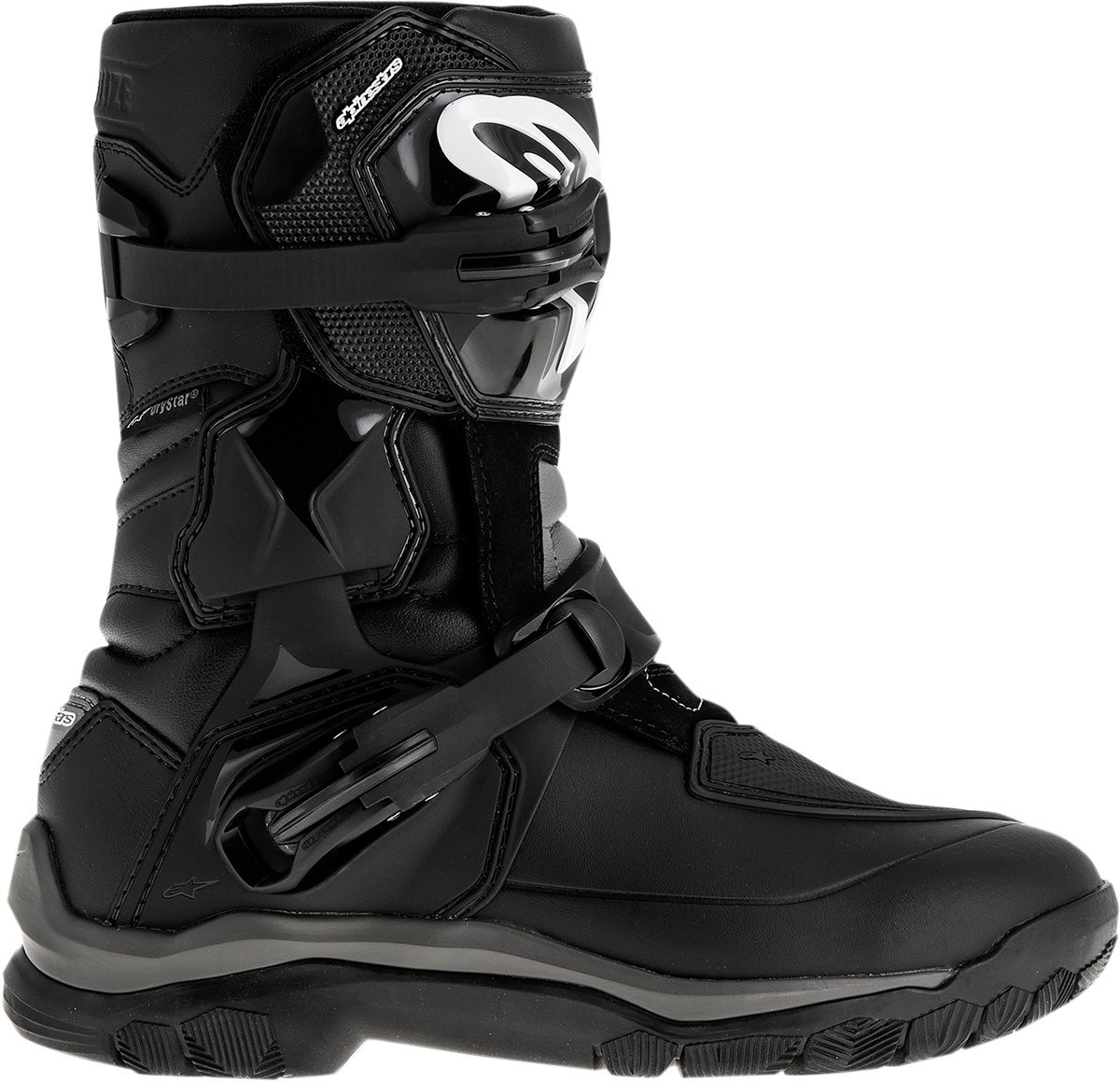 Alpinestars Belize Drystar Waterproof Motorcycle Boots for Men - Black (Size 10) - Durable Riding Boots for Adventure & Commuting