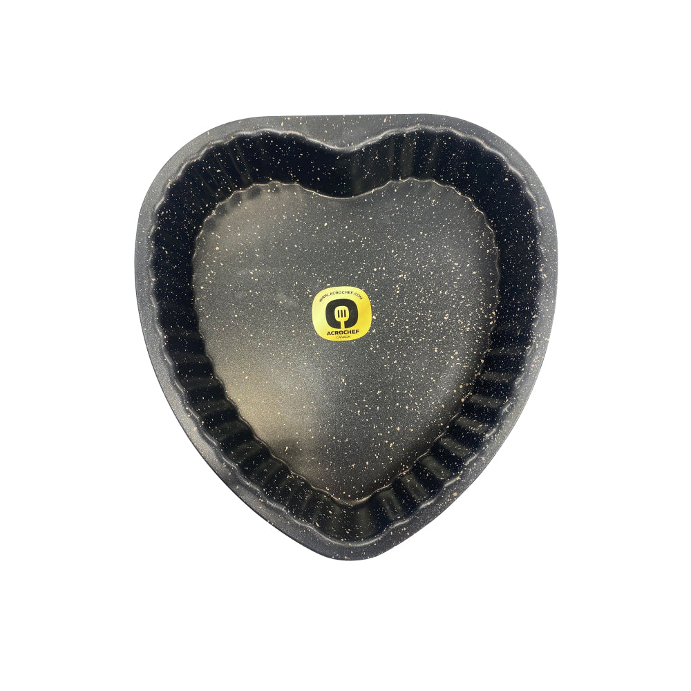 Acrochef 10-Piece Non-Stick Heart Cake Mold Set for Baking - Perfect for Valentine's Day, Weddings, and Romantic Desserts | CB614