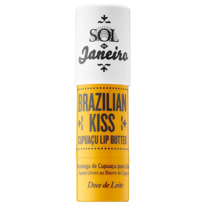 Brazilian Kiss Cupuaçu Lip Butter by Sol de Janeiro - Ultra Moisturizing & Nourishing for Soft, Smooth Lips - Perfect for Dry Skin & Winter Care