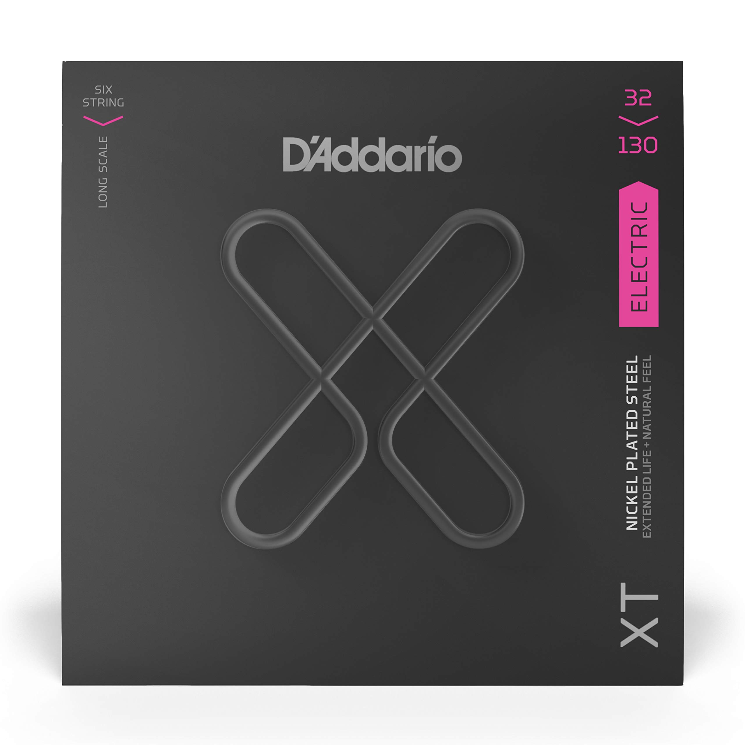 D'Addario XT Coated Bass Guitar Strings - 6 String Electric Bass Strings, Regular Light 32-130 Gauge - Long-Lasting Tone & Durability - Perfect for Rock, Jazz & Studio Recording