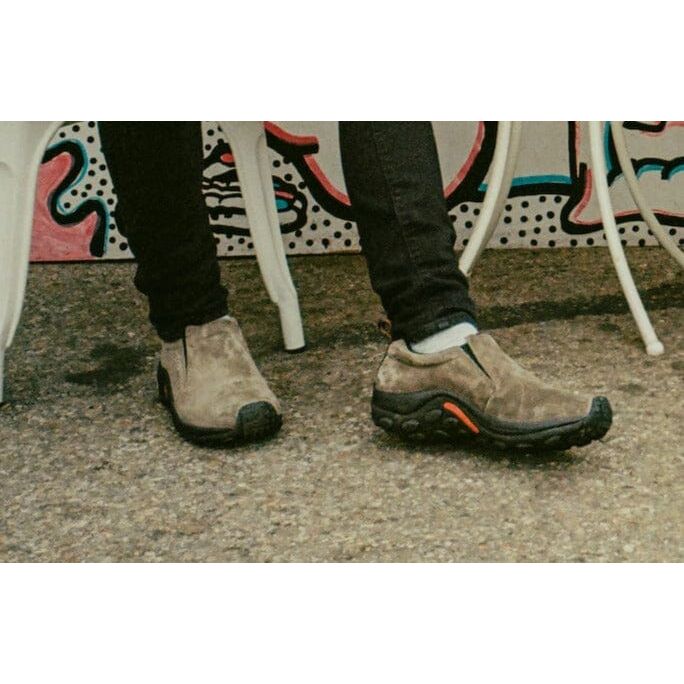 **Merrell Jungle Moc Men's Slip-On Shoes - Gunsmoke | Waterproof & Comfortable Hiking Moccasins for Outdoor Adventures & Casual Wear**