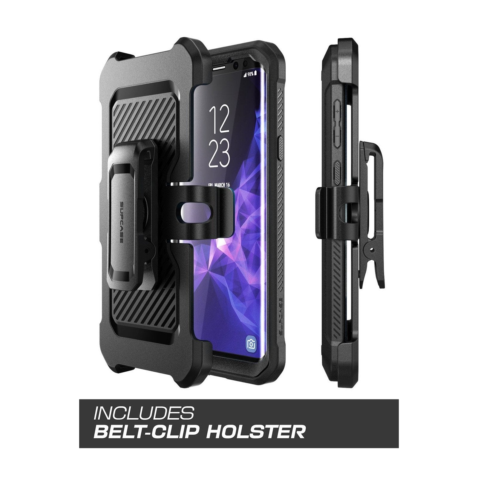 Samsung Galaxy S9 Plus Unicorn Beetle Pro Full Body Rugged Protective Case - Shockproof & Drop Proof Cover for Outdoor, Work & Travel (Black)