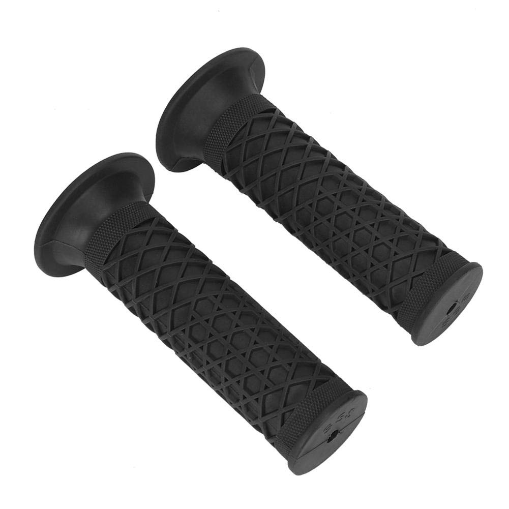 25mm Universal Motorcycle Handlebar - Black Aluminum Grips for Comfortable Riding