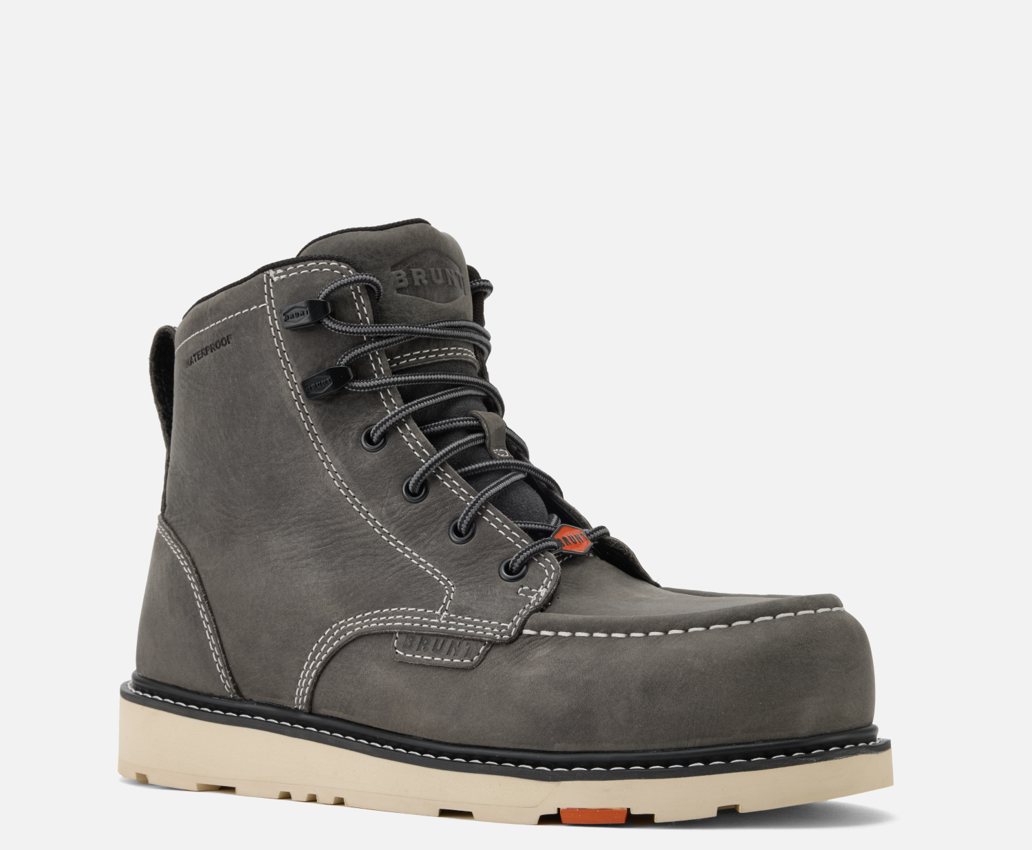 Limited Edition Marin 6” Waterproof Soft Toe Work Boots in Grey - Durable Safety Shoes for Construction & Outdoor Work