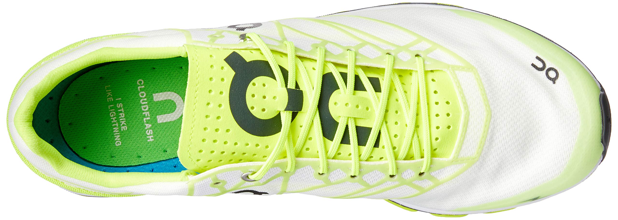 Men's On Cloudflash Running Shoes - Neon/White - Lightweight & Breathable for Road Running, Training & Gym Workouts