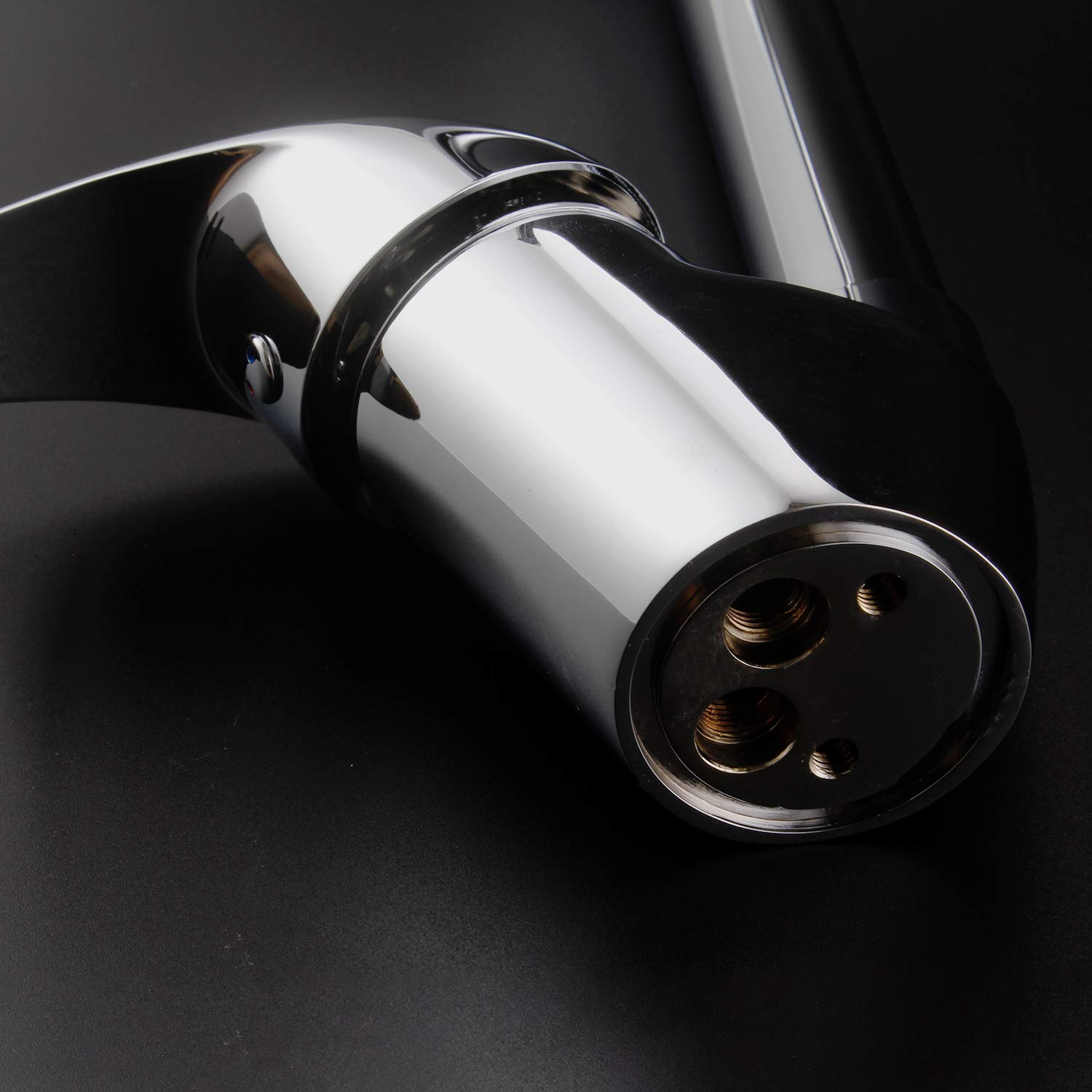 **Commercial Kitchen Faucet - Hot & Cold Water Mixer Tap, Single Handle Deck Mount Swivel Sink Faucet, D6074-1 - Perfect for Restaurants, Cafes & Home Kitchens**