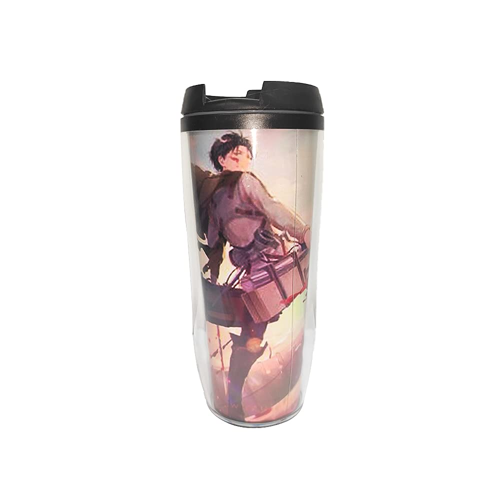 Kooku XXLS Demon Slayer Anime Stainless Steel Insulated Coffee Mug - 14oz Double Walled Vacuum Thermos with Lid for Hot & Cold Drinks - Perfect for Office, Travel, and Anime Fans Collection