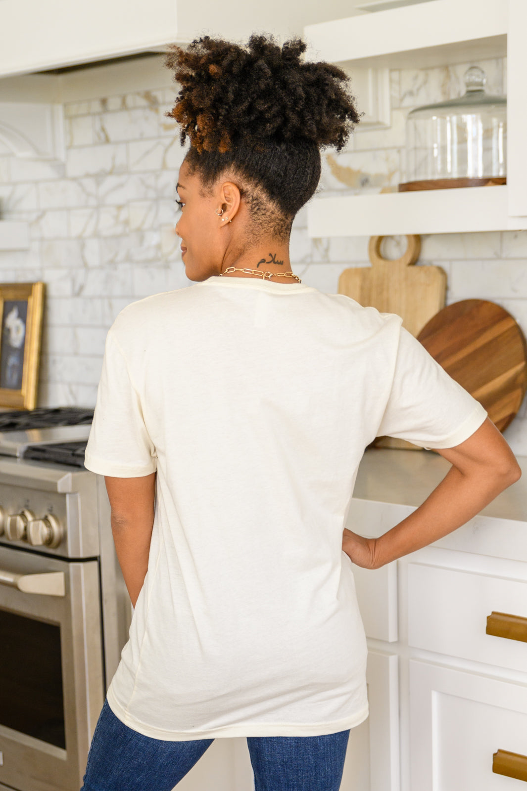 Here For The Pie Graphic T-Shirt in Cream | Funny Baking Lover Tee | Perfect for Baking Enthusiasts & Pie Lovers