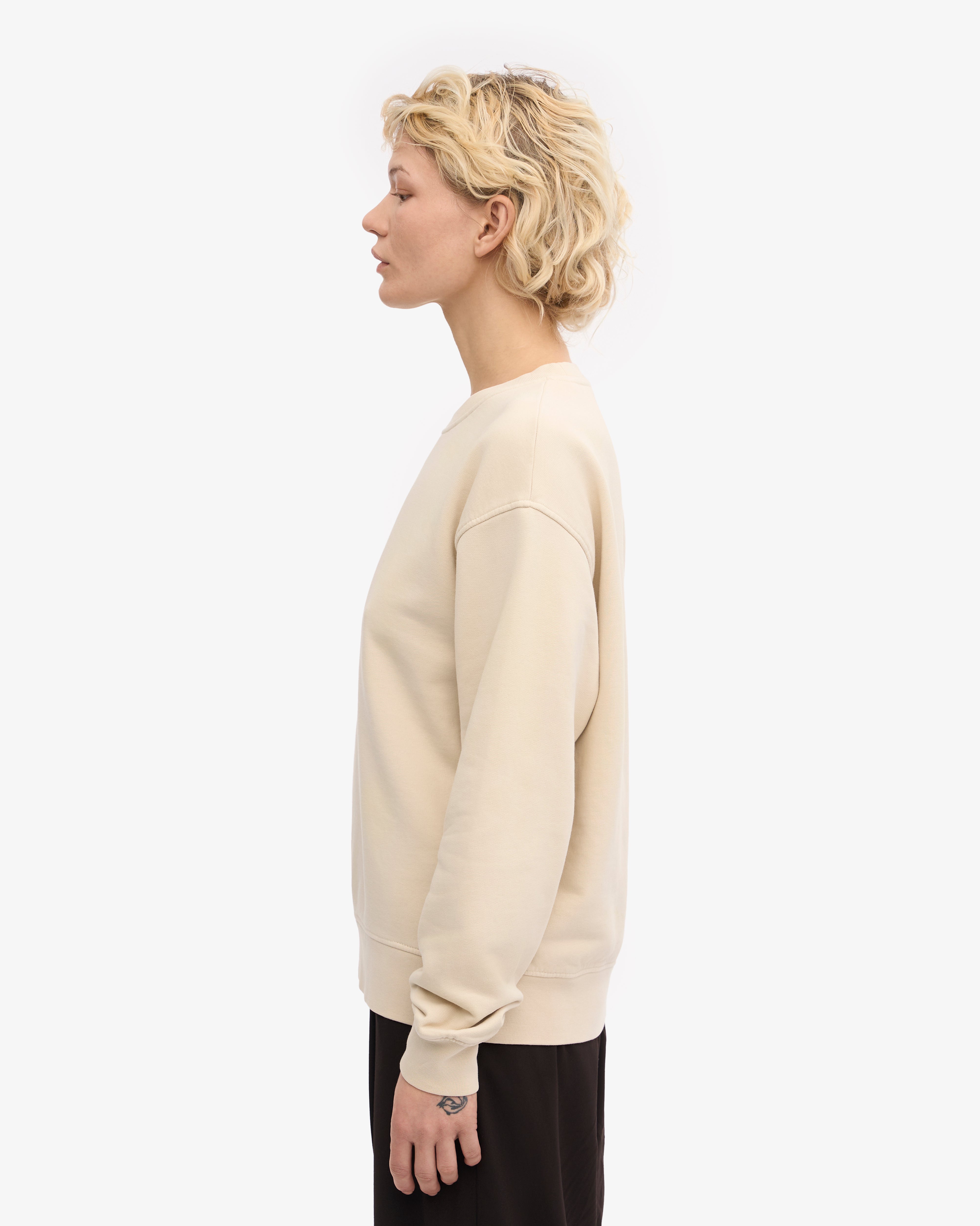 Organic Cotton Women's Classic Crew Neck T-Shirt - Ivory White - Soft & Comfortable for Casual Wear, Workout & Everyday Outfits