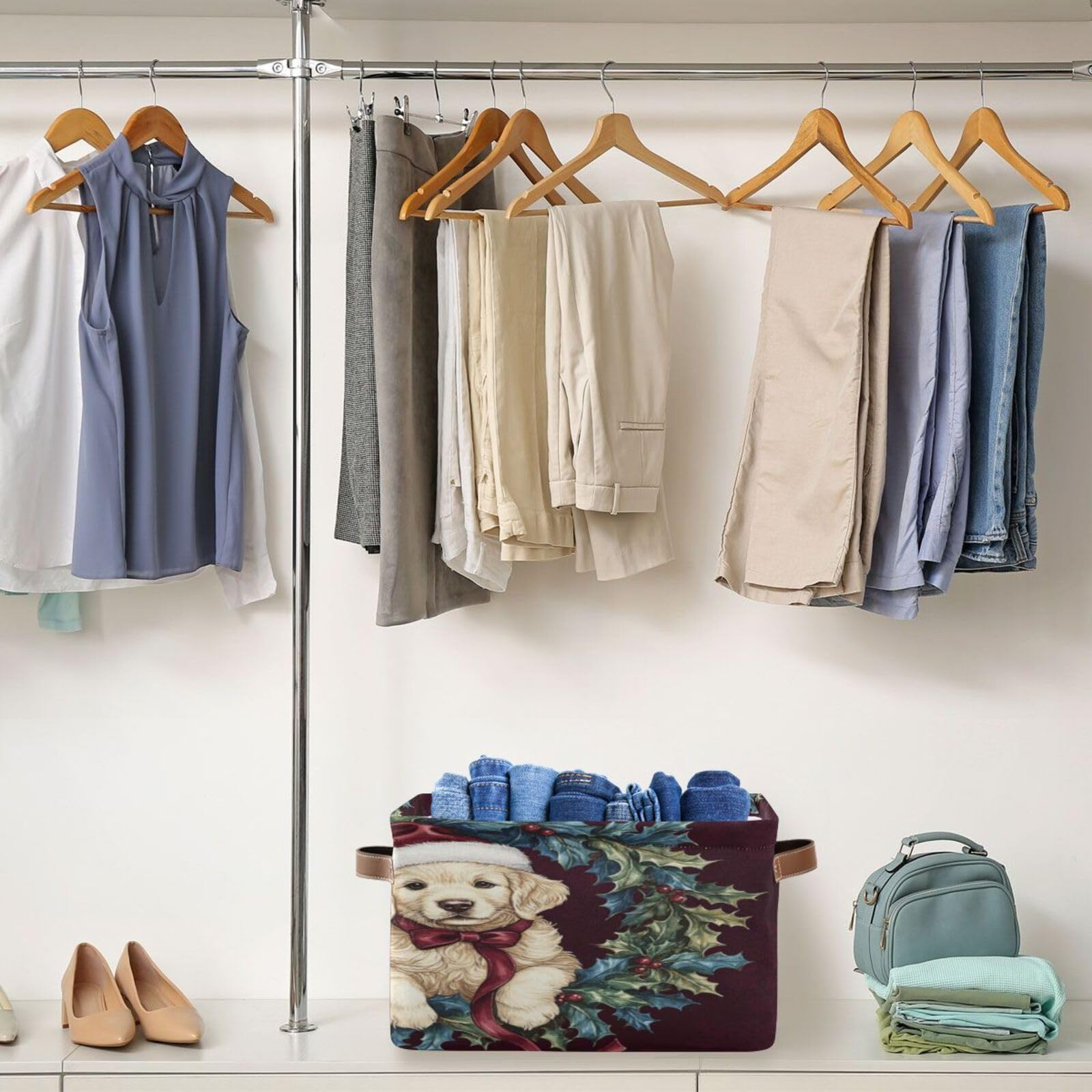 Large Fabric Storage Bins with Handles - Collapsible Closet Organizer for Clothes, Toys & Home