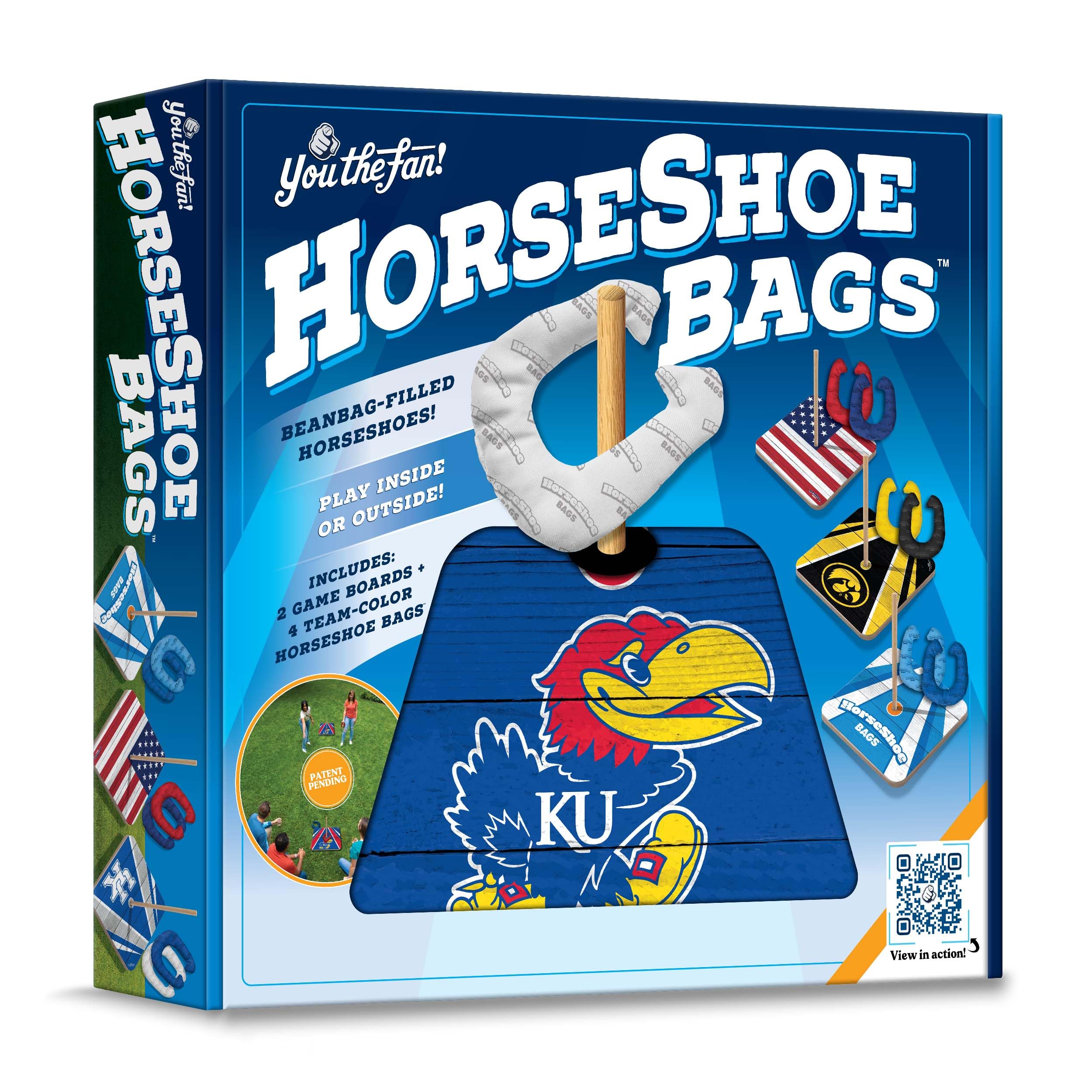 YouTheFan NCAA Kansas Jayhawks Horseshoe Bags - Durable Team Spirit Tote for College Football & Basketball Fans - Perfect for Game Day, Tailgating & School Spirit Events