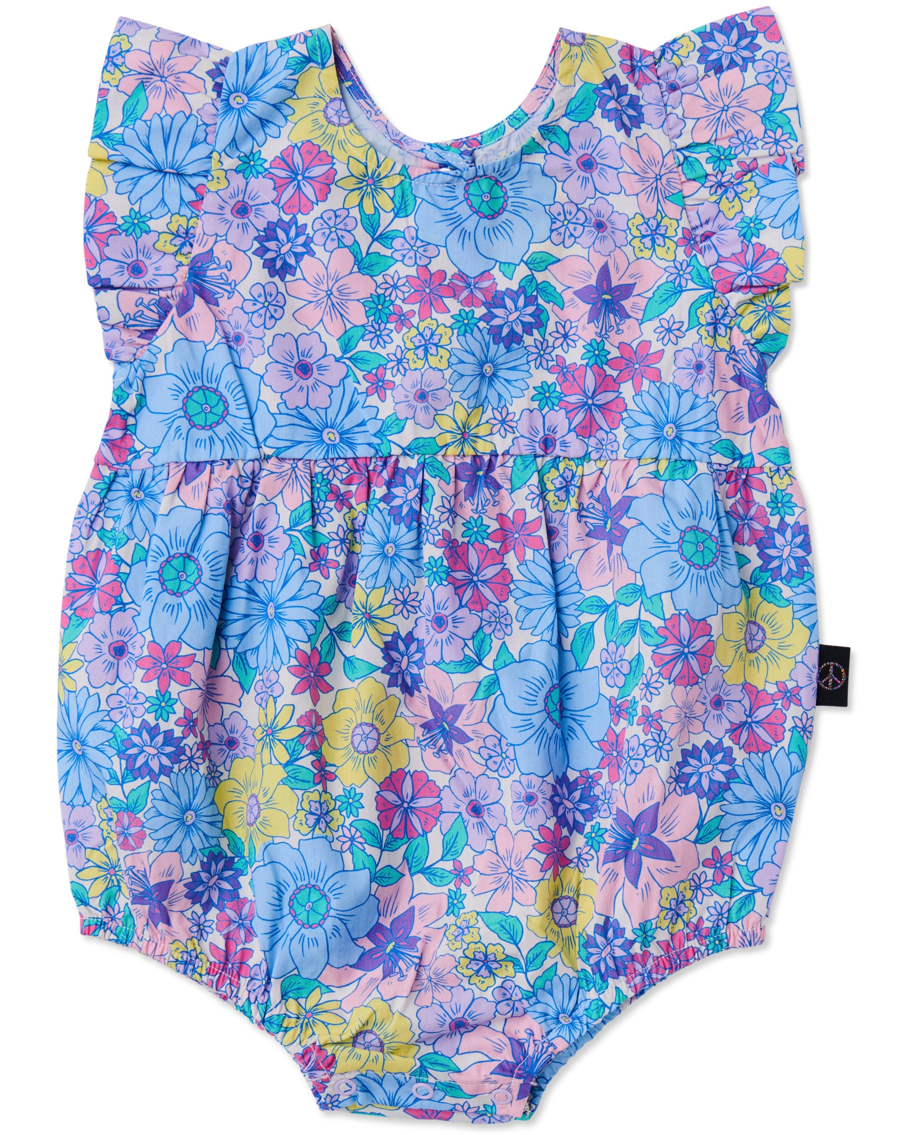 Organic Cotton Frill Playsuit for Baby Girls - Soft & Comfortable Romper for Playtime, Photoshoots & Special Occasions