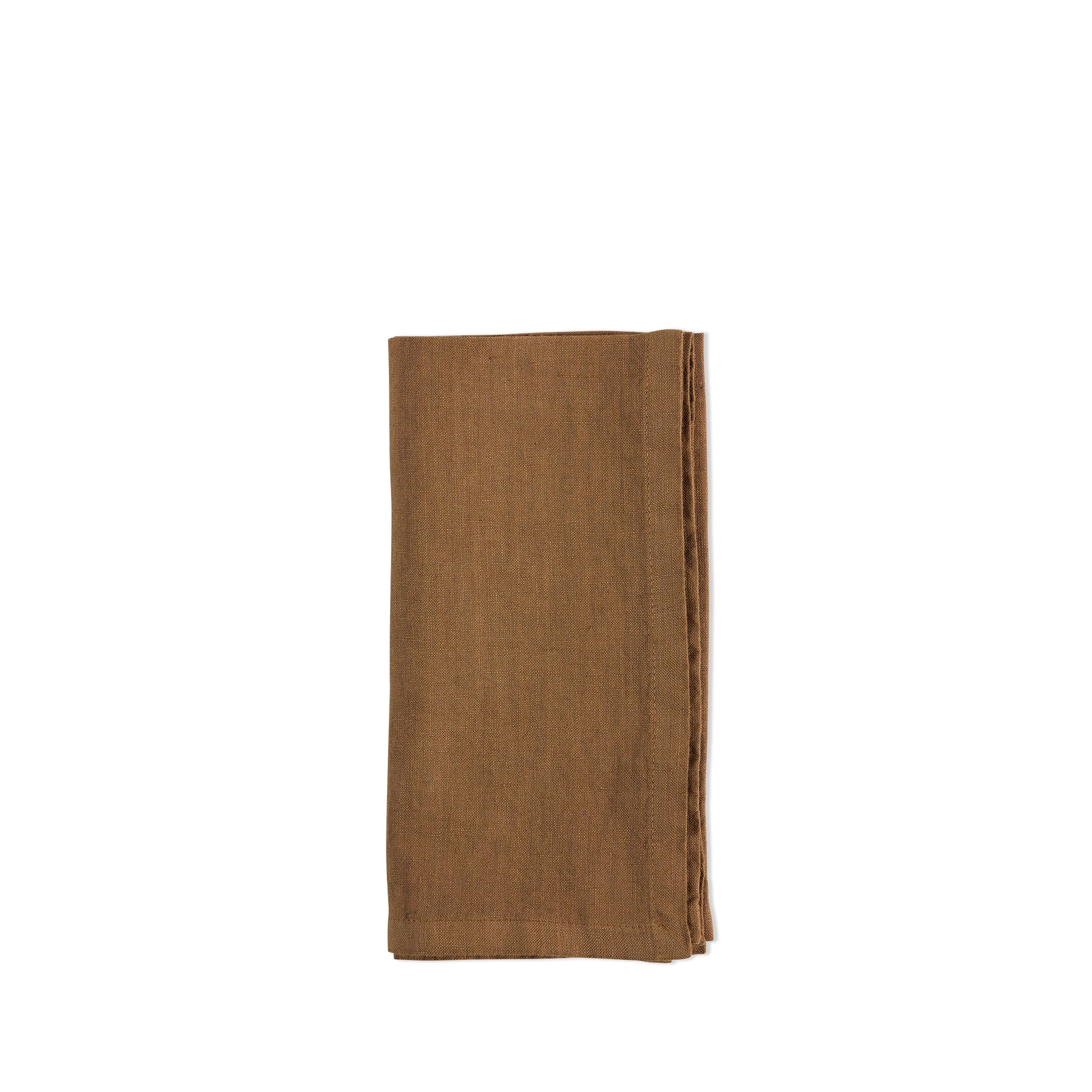 Russet Brown Tela Napkins (Set of 4) - Premium Cotton Table Napkins for Dining, Parties & Home Decor