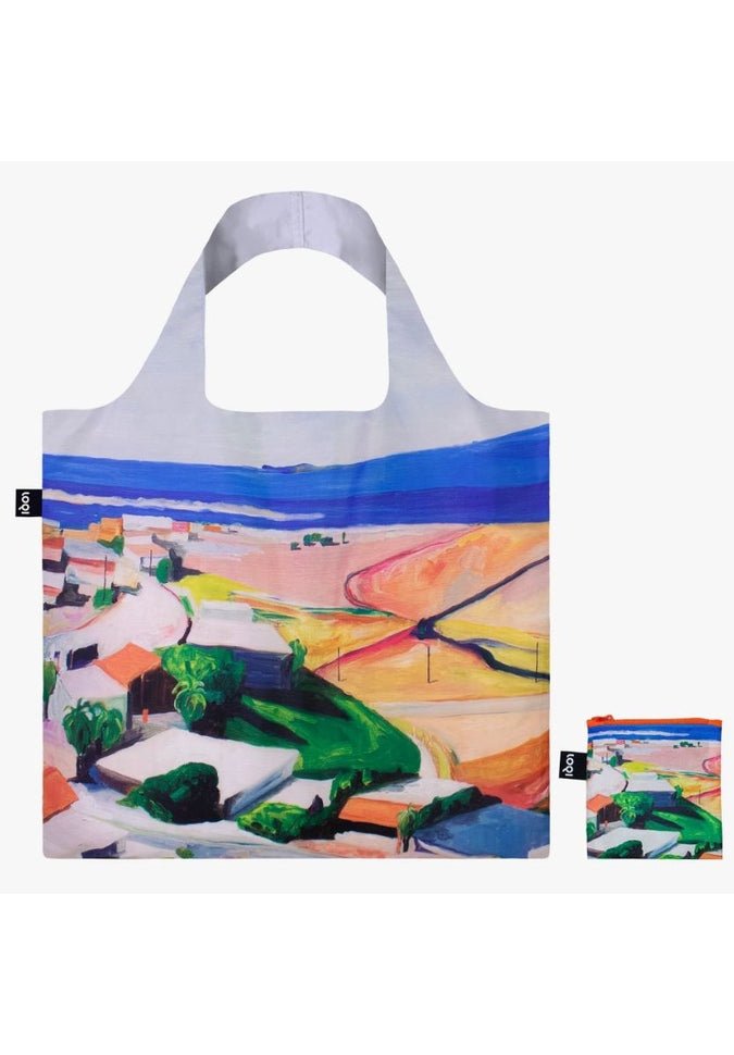LOQI Eco-Friendly Reusable Shopping Tote Bag - Lightweight & Durable Foldable Grocery Bag for Women & Men - Perfect for Grocery Shopping, Beach Trips & Travel Accessories