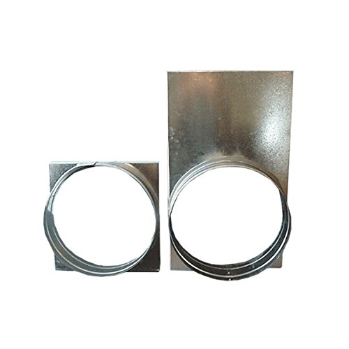 Goodman Package Unit AC Outlet Square to Round Adapter (14 1/8