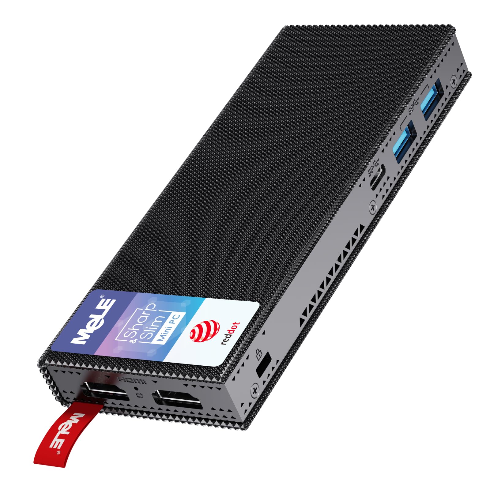 MeLE Fanless Mini PC Stick PCG02 Pro - Intel N5105 8GB RAM 256GB SSD, WiFi 5, USB PD 3.0, Dual HDMI, Gigabit Ethernet, BT 5.1 - Compact Mini Computer for Business Office, Industrial IoT, Home Theater & Digital Signage
