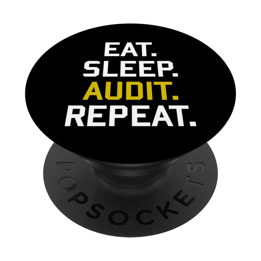 Funny Audit Gifts - Eat Sleep Audit Repeat Mug for Accountants & Auditors - Perfect for Office, Birthday & Holiday Presents