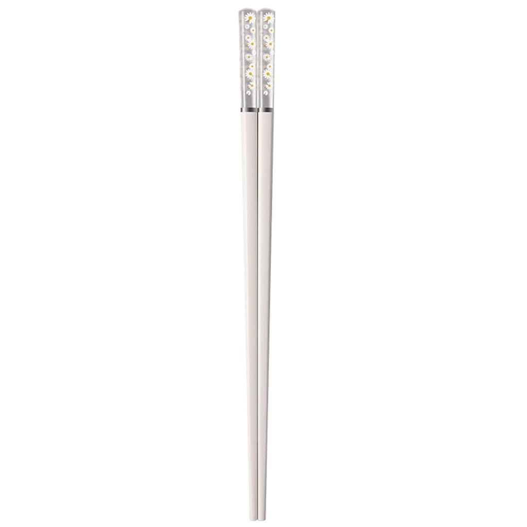DGSJD 24cm Cute White Chopsticks - Beautiful Sushi & Noodle Tableware Set - Premium Kitchen Utensils for Asian Cooking, Dining & Food Presentation (Color: White)