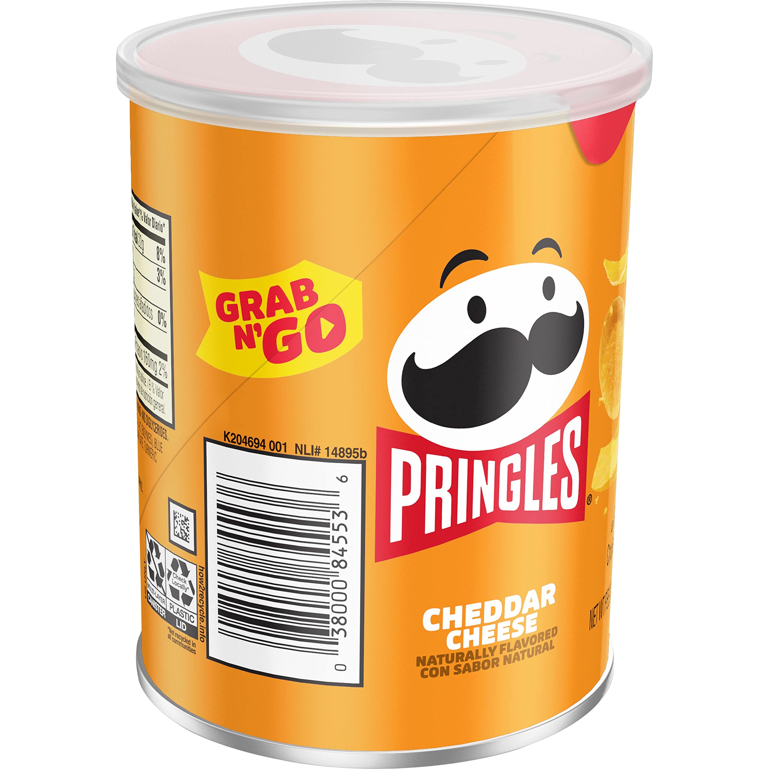 Pringles Cheddar Cheese Potato Crisps - 24 Pack | Lunch & Office Snacks, Kids Snacks, On-the-Go Treats | Perfect for School Lunches, Road Trips & Movie Nights
