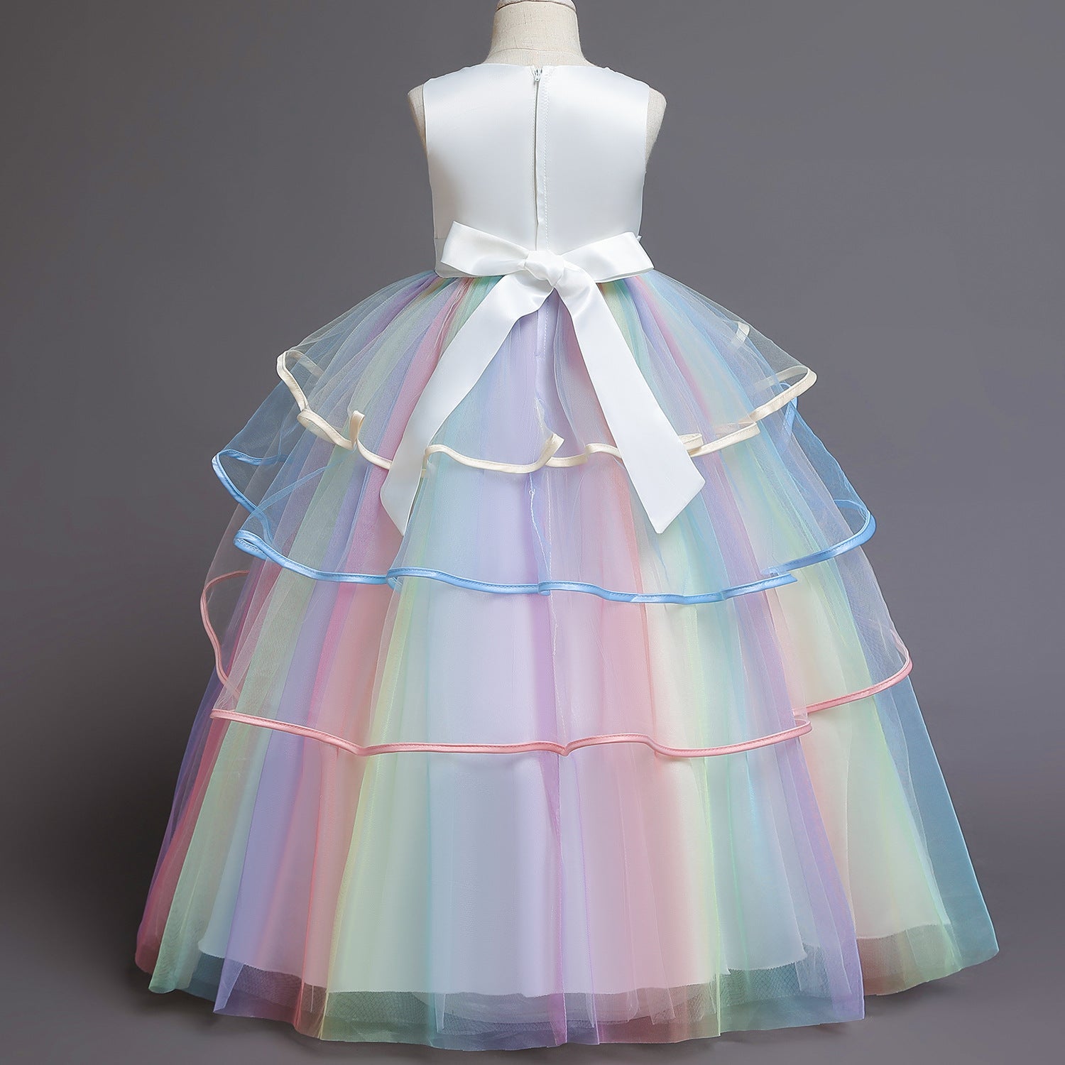 Baby Girl & Toddler Princess Dress - Summer Rainbow Flower Girl Dress for Christmas Pageant & Special Occasions | Perfect for Weddings, Parties & Photo Shoots