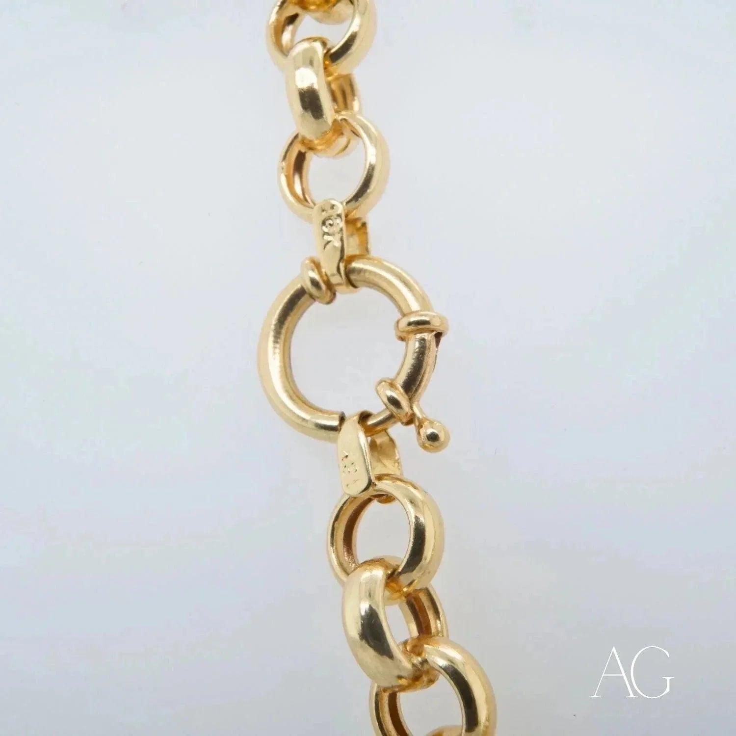 Elegant 18K Gold Chain Necklace - Luxury Artisan Gold Jewelry for Women - Perfect for Weddings, Parties & Special Occasions