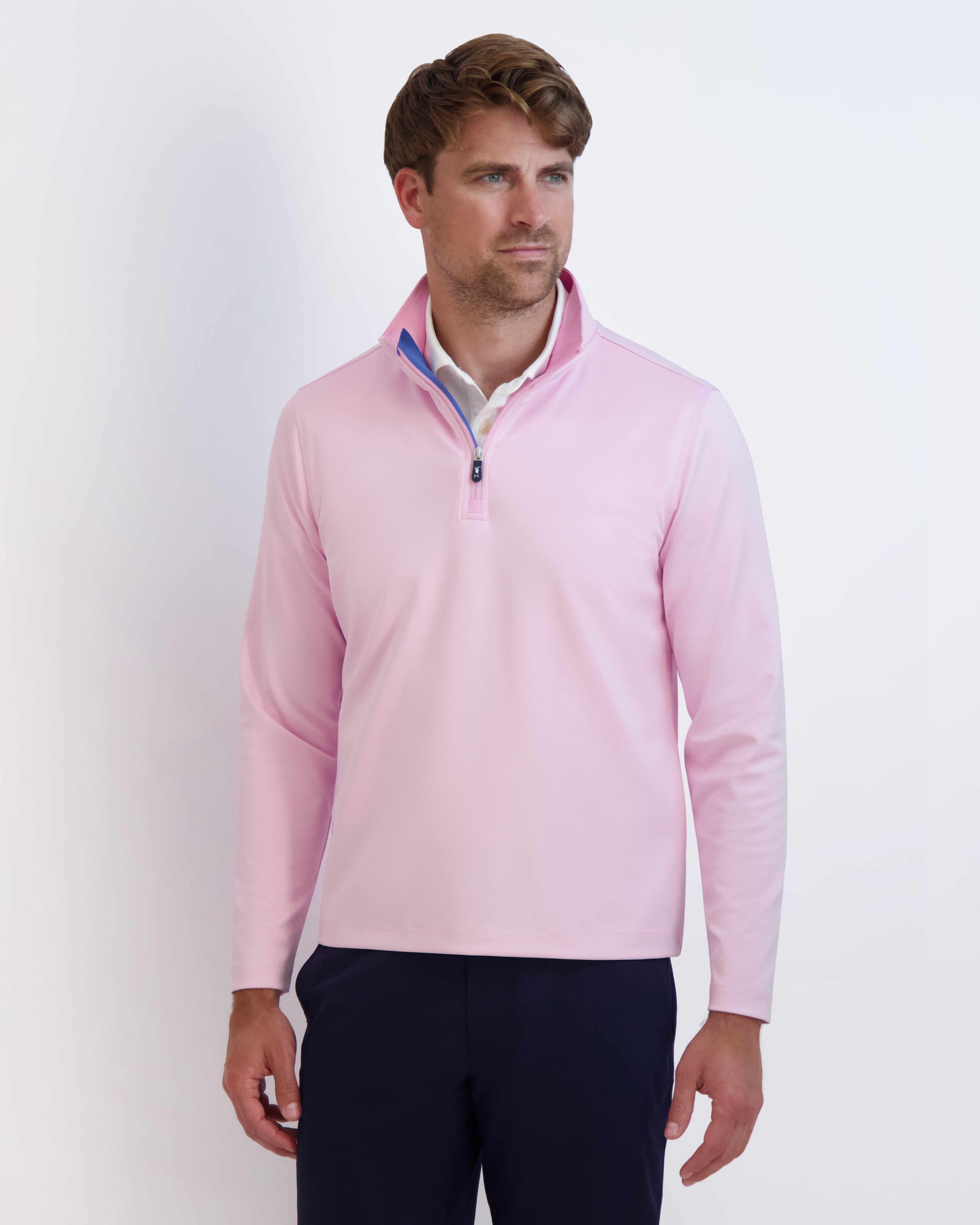 COUGHLIN Men's Quarter Zip Pullover Sweater - Lightweight & Comfortable for Casual Wear, Office, and Outdoor Activities